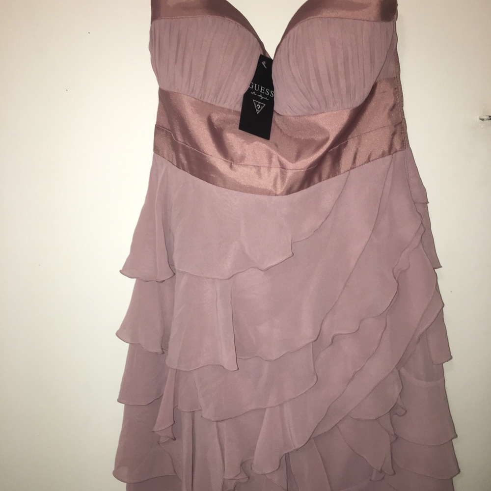 Guess Pink Carnation ruffle dress